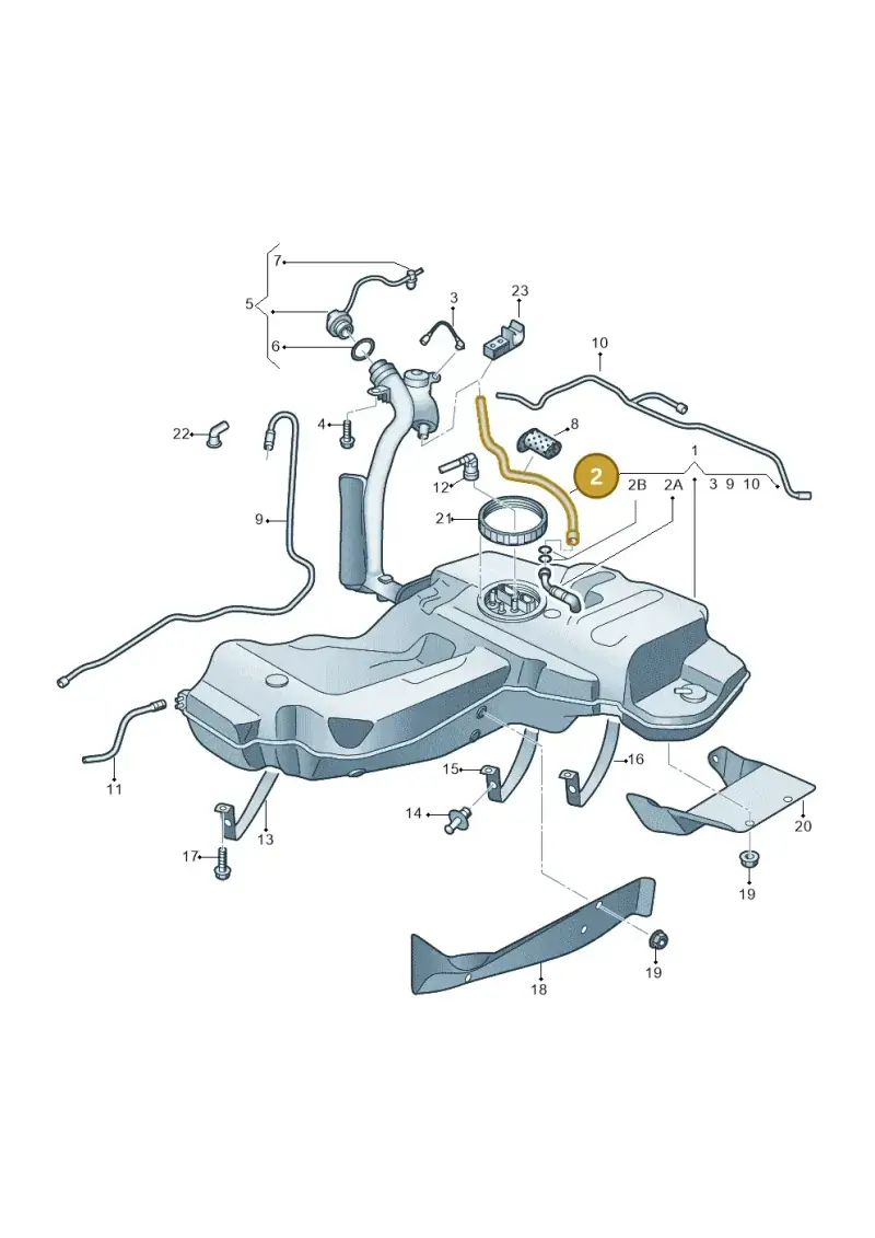 4F0201167M — Audi A6 2.7 TDI (2008-2011) diagram 448201000, position 2
