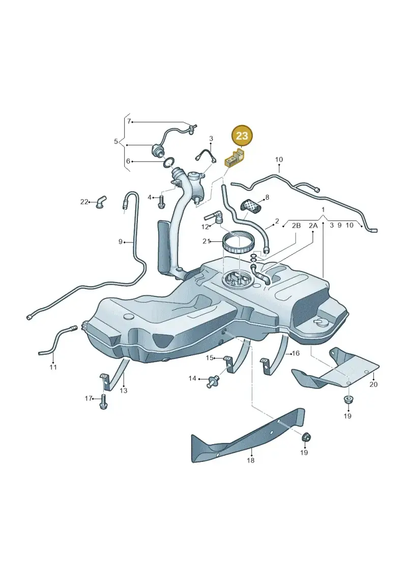 4F0201449H — Audi A6 2.7 TDI (2008-2011) diagram 448201000, position 23