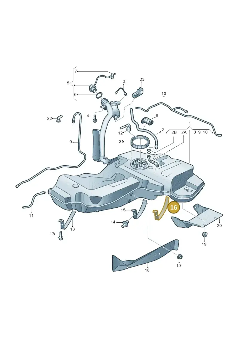 4F0201653D — Audi A6 2.7 TDI (2008-2011) diagram 448201000, position 16