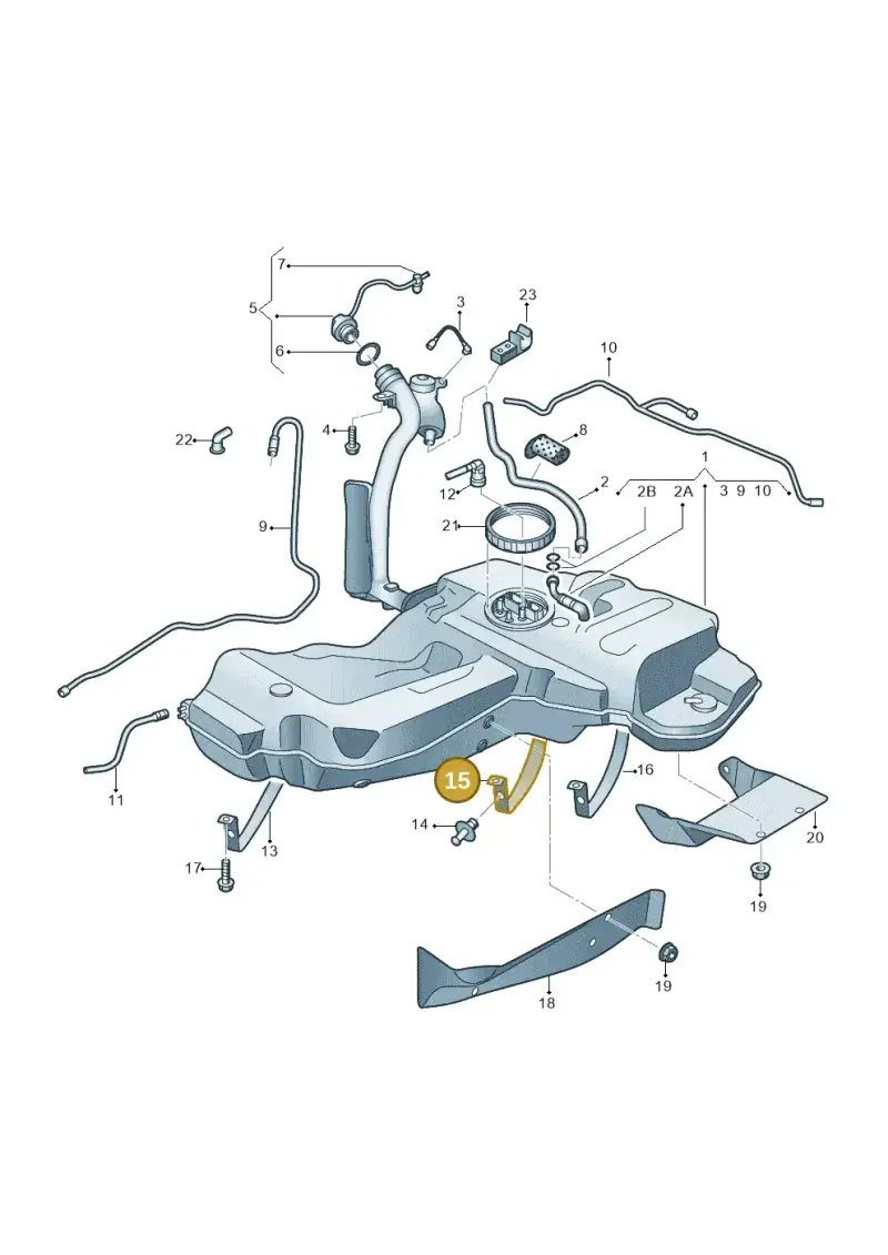 4F0201653E — Audi A6 2.7 TDI (2008-2011) diagram 448201000, position 15