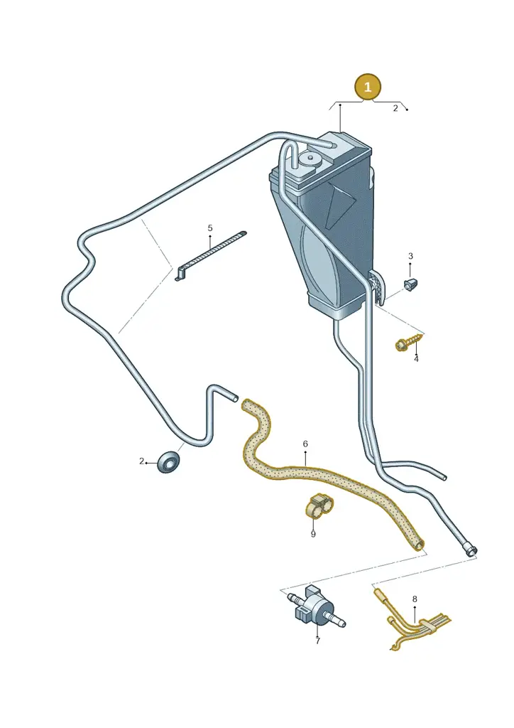4F0201803F — Audi A6 2.7 TDI (2008-2011) diagram 448201900, position 1