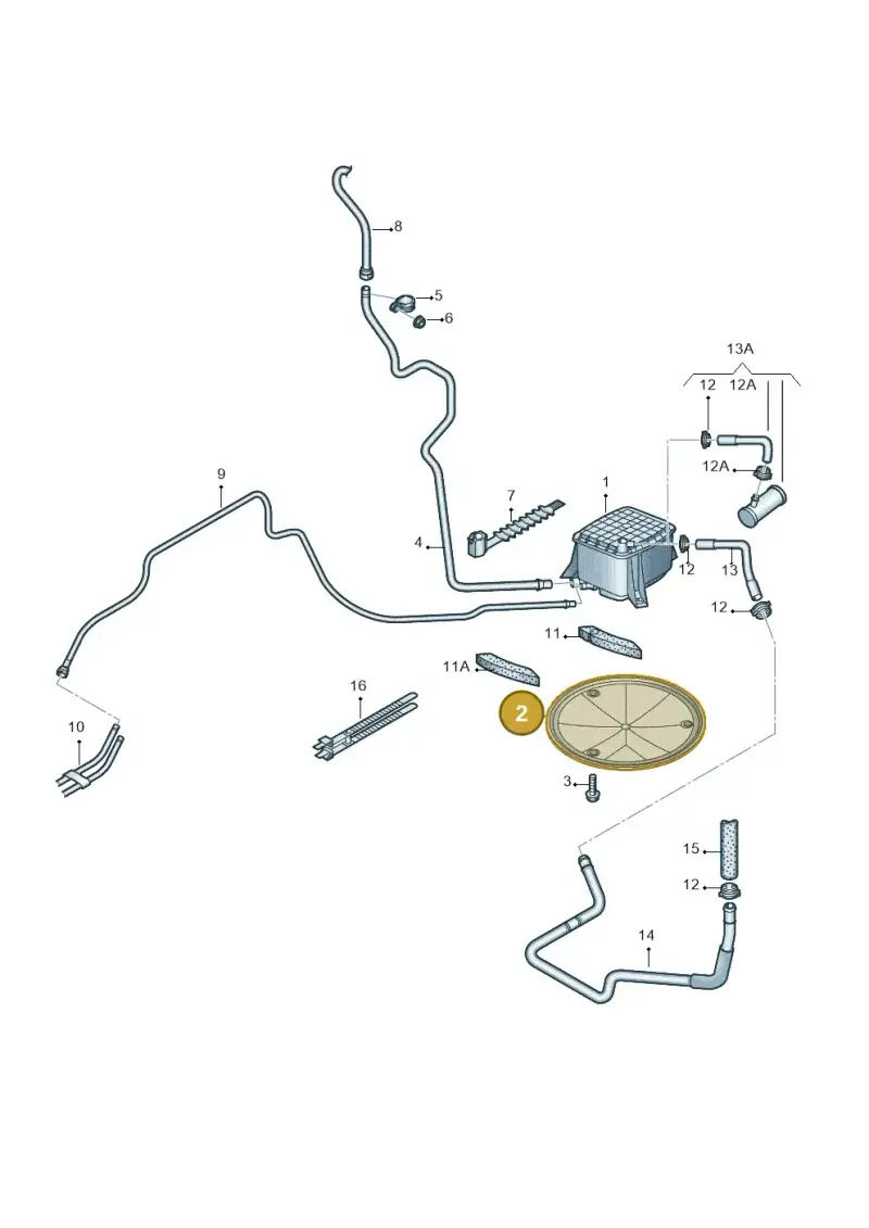 4F0201814A — Audi A6 2.7 TDI (2008-2011) diagram 448201700, position 2