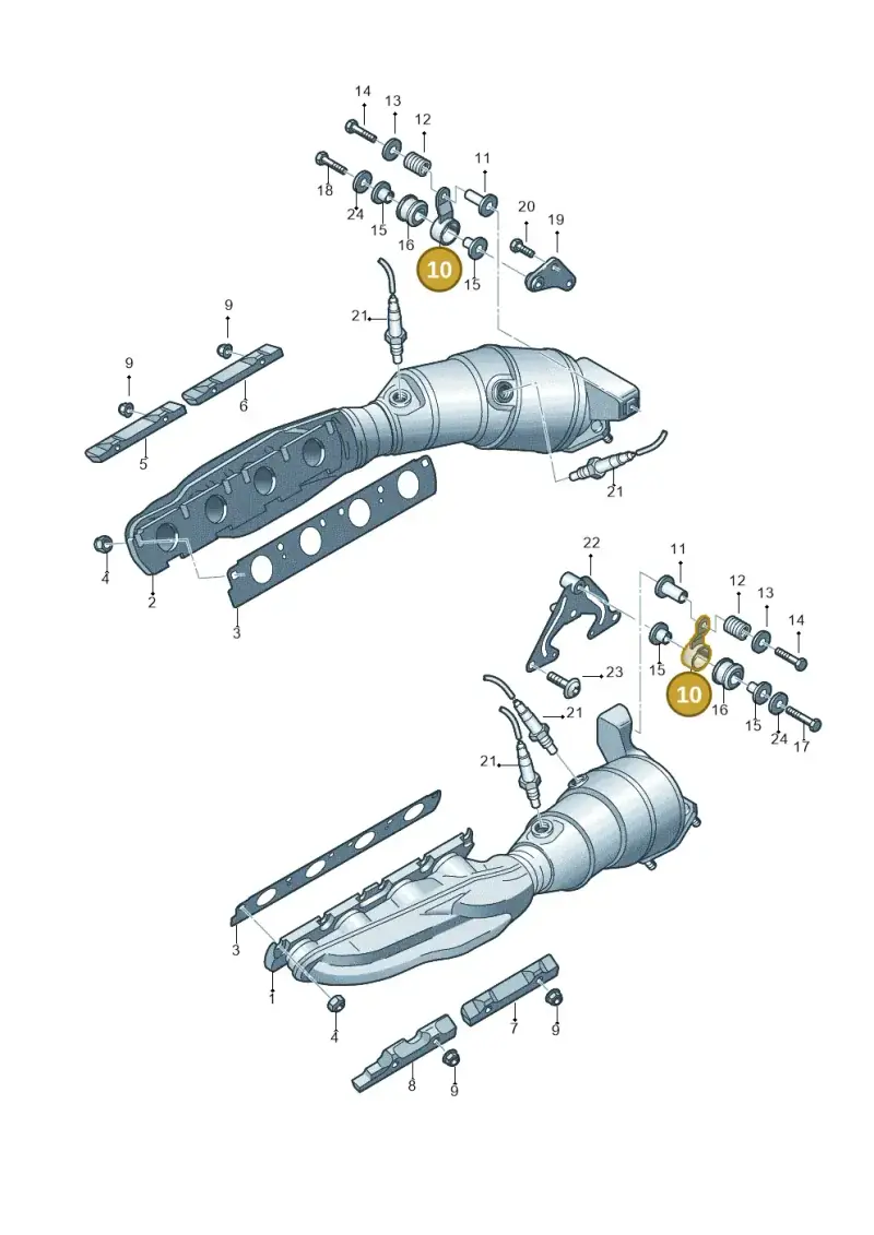 4F0253295A — Audi A6 2.7 TDI (2008-2011) diagram 603253320, position 10