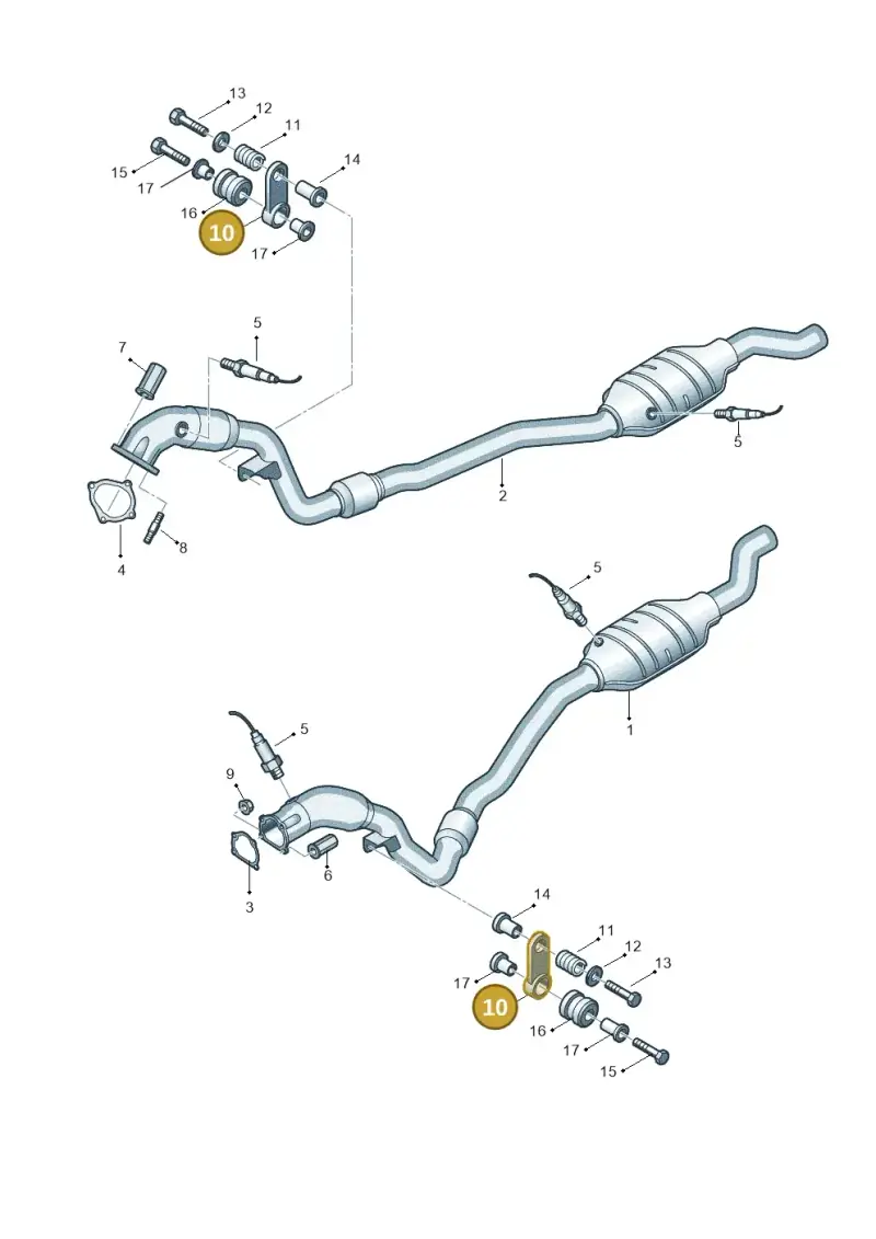 4F0253295A — Audi RS6 Avant qu.5.0 (2007-2010) diagram 641253780, position 10