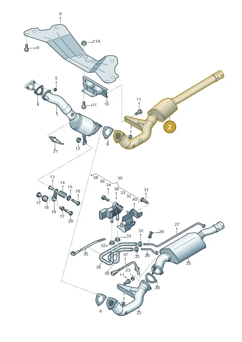 4F0254400MX — Audi A6 QU.ALLROAD     07> (2006-) diagram 448253550, position 2