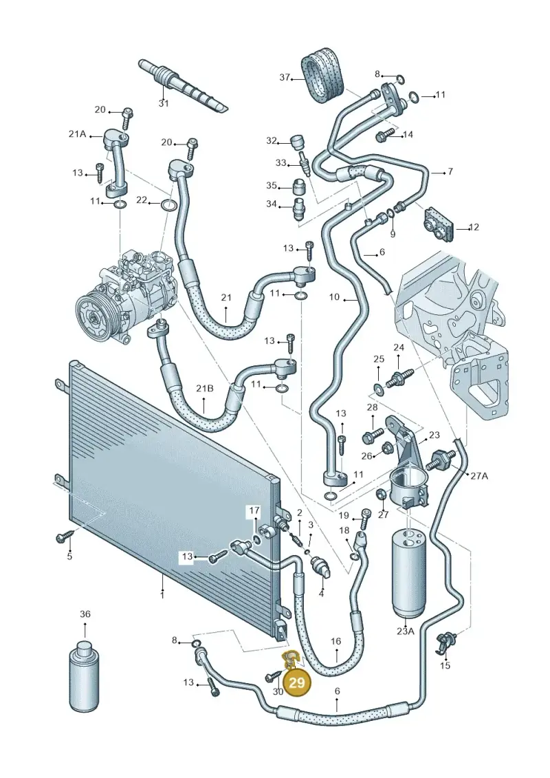 4F0260759A — Audi A6 2.7 TDI (2008-2011) diagram 448260400, position 29