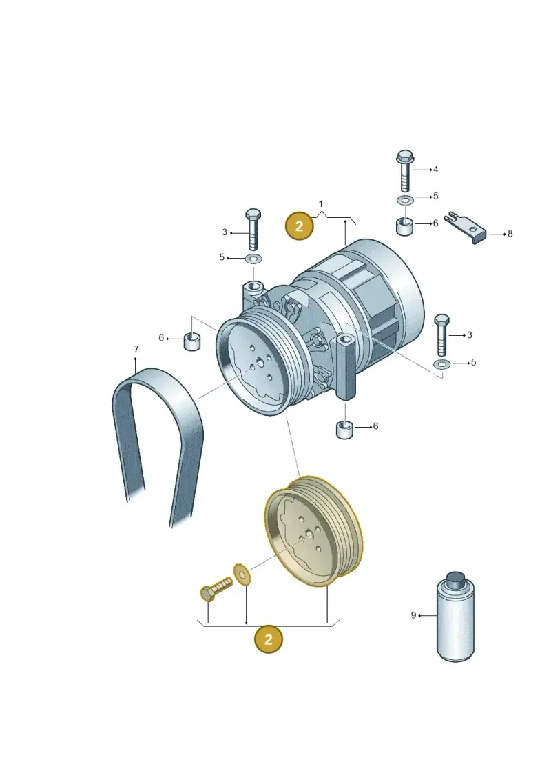 4F0260810G — Audi Q7 qu. 3.0 TDI (2009-2015) diagram 291260300, position 2