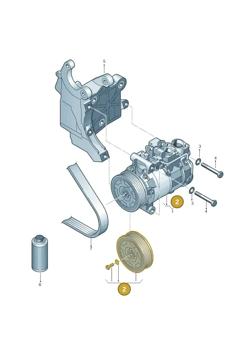 4F0260810G — Audi A8/S8/qu. lang (2003-2007) diagram 448260150, position 2