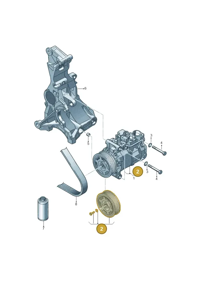 4F0260810G — Audi Q5 qu. 2.0 (2009-2018) diagram 448260050, position 2