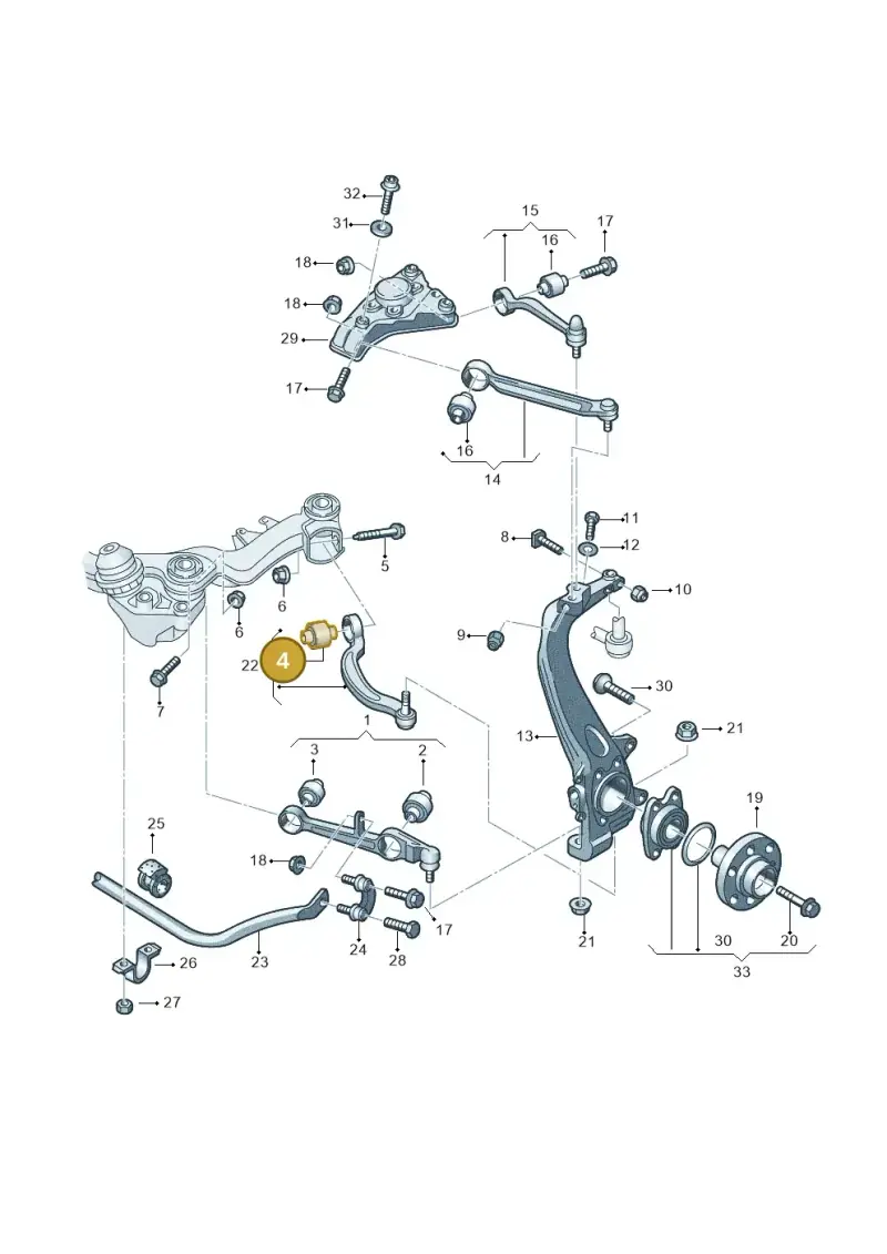 4F0407183E — Audi A6 2.7 TDI (2008-2011) diagram 448407060, position 4
