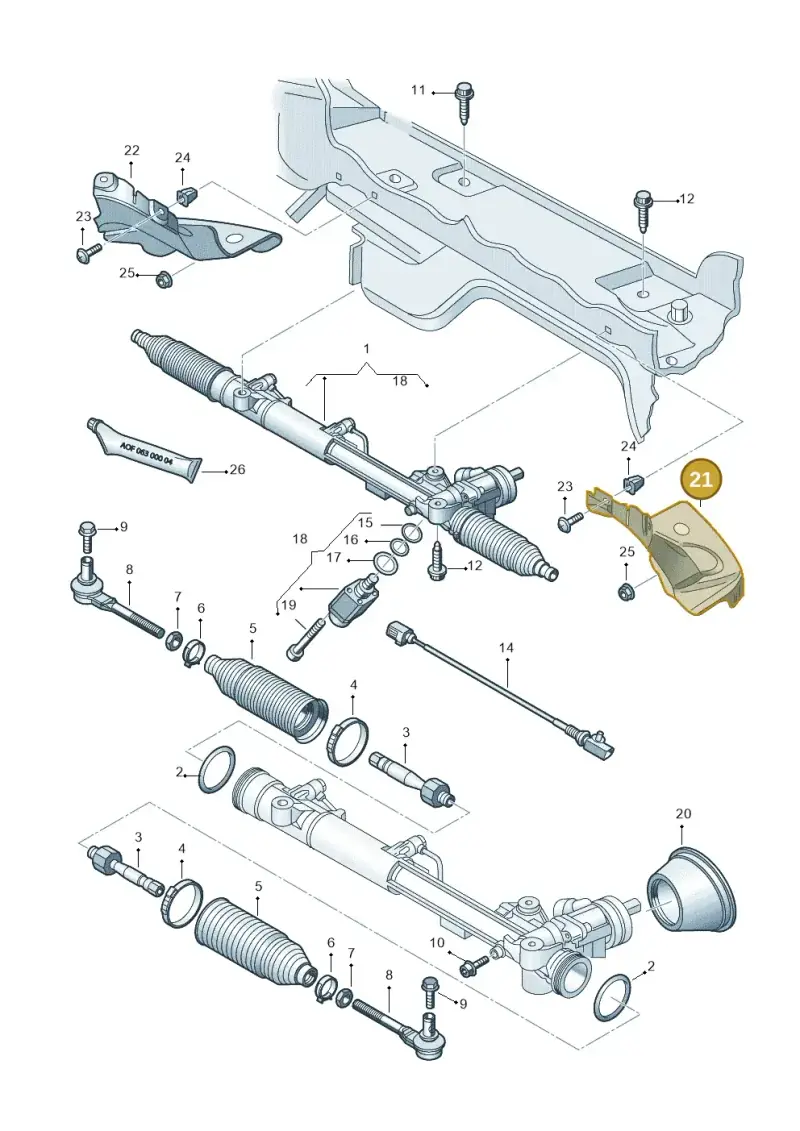 4F0422703F — Audi RS6 Avant qu.5.0 (2007-2010) diagram 448422100, position 21