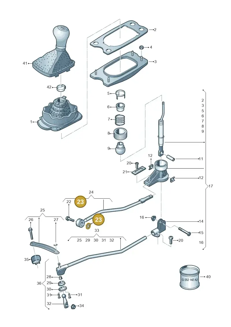 4F0711288 — Audi Q5 (2016-2020) diagram 849711400, position 23