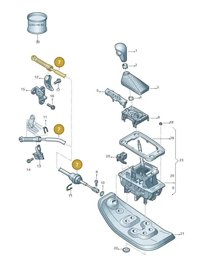 4F0713265E — Audi A6 2.7 TDI (2008-2011) diagram 448713200, position 7