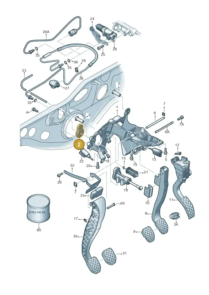 4F0721495 — Audi A6 2.7 TDI (2008-2011) diagram 448721250, position 2