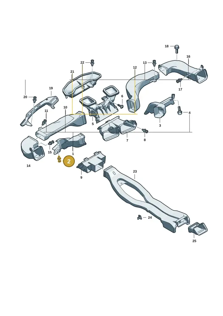 4F0857784 — Audi A5 Limo 2.0 (2024-) diagram 8wk857120, position 2