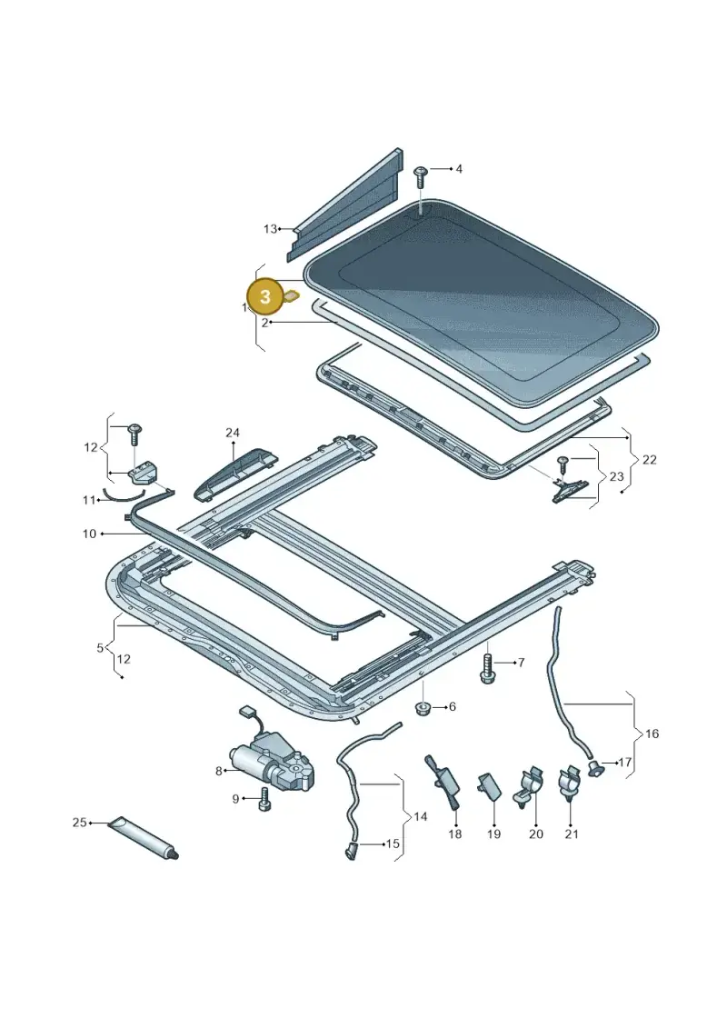 4F0877665 — Audi RS7 Sportback (2013-2018) diagram 765877000, position 3