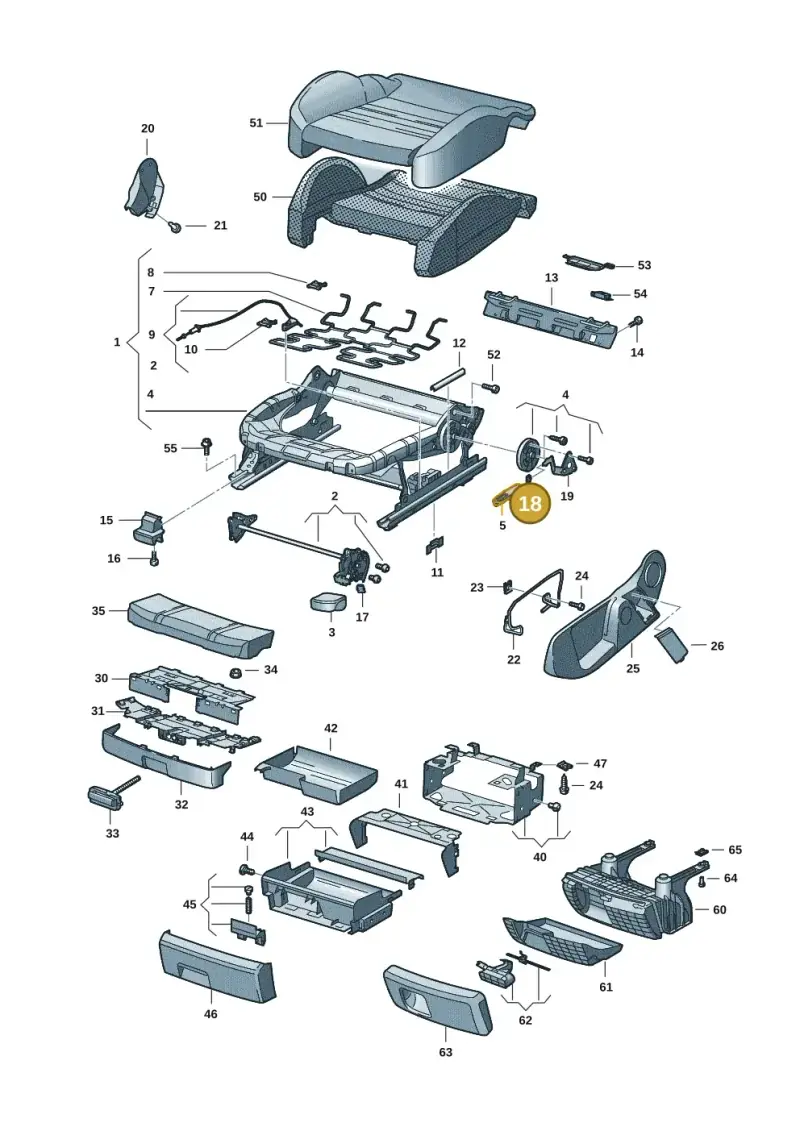 4F0881247 — Audi Q7 qu. 3.0 TDI (2009-2015) diagram 448881001, position 18