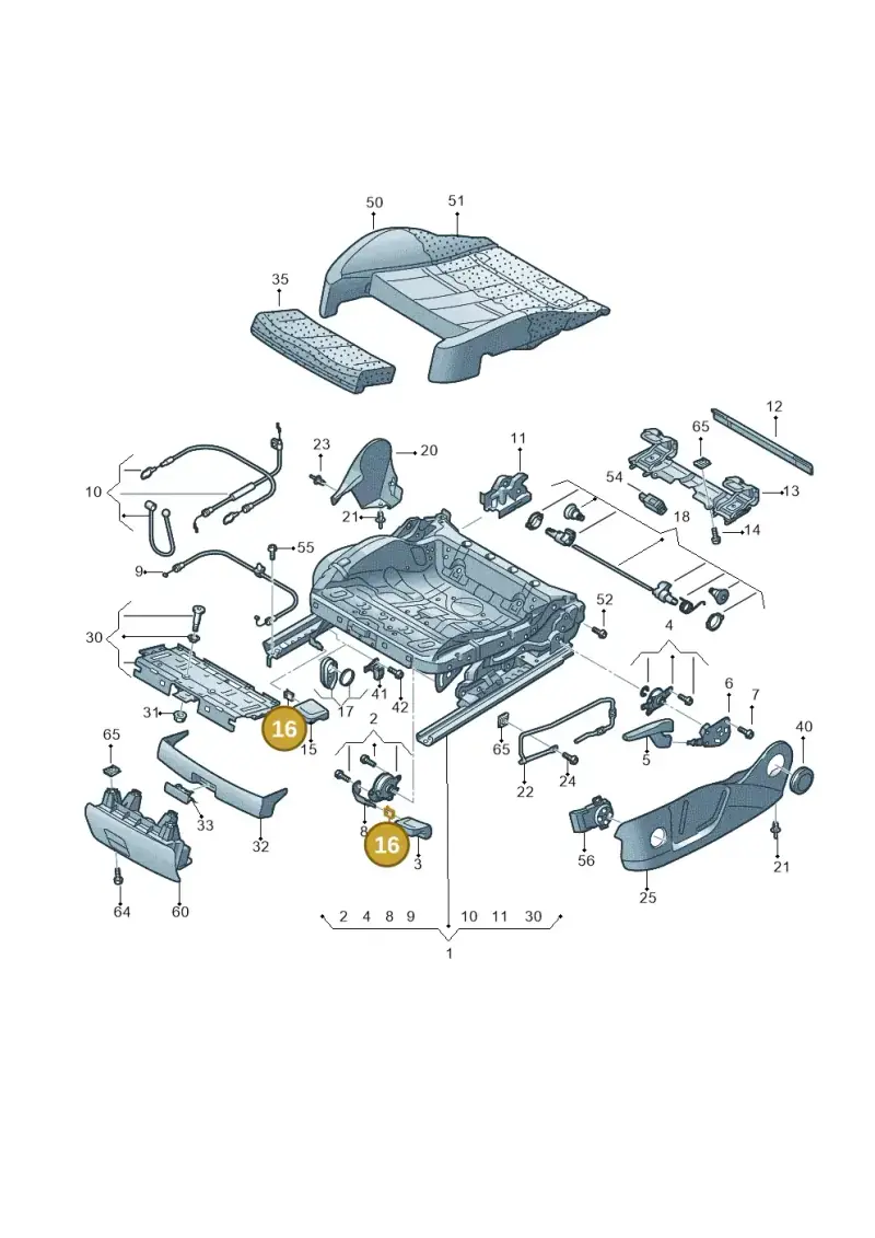 4F0881247 — Audi A6 Avant (2012-2018) diagram 620881000, position 16
