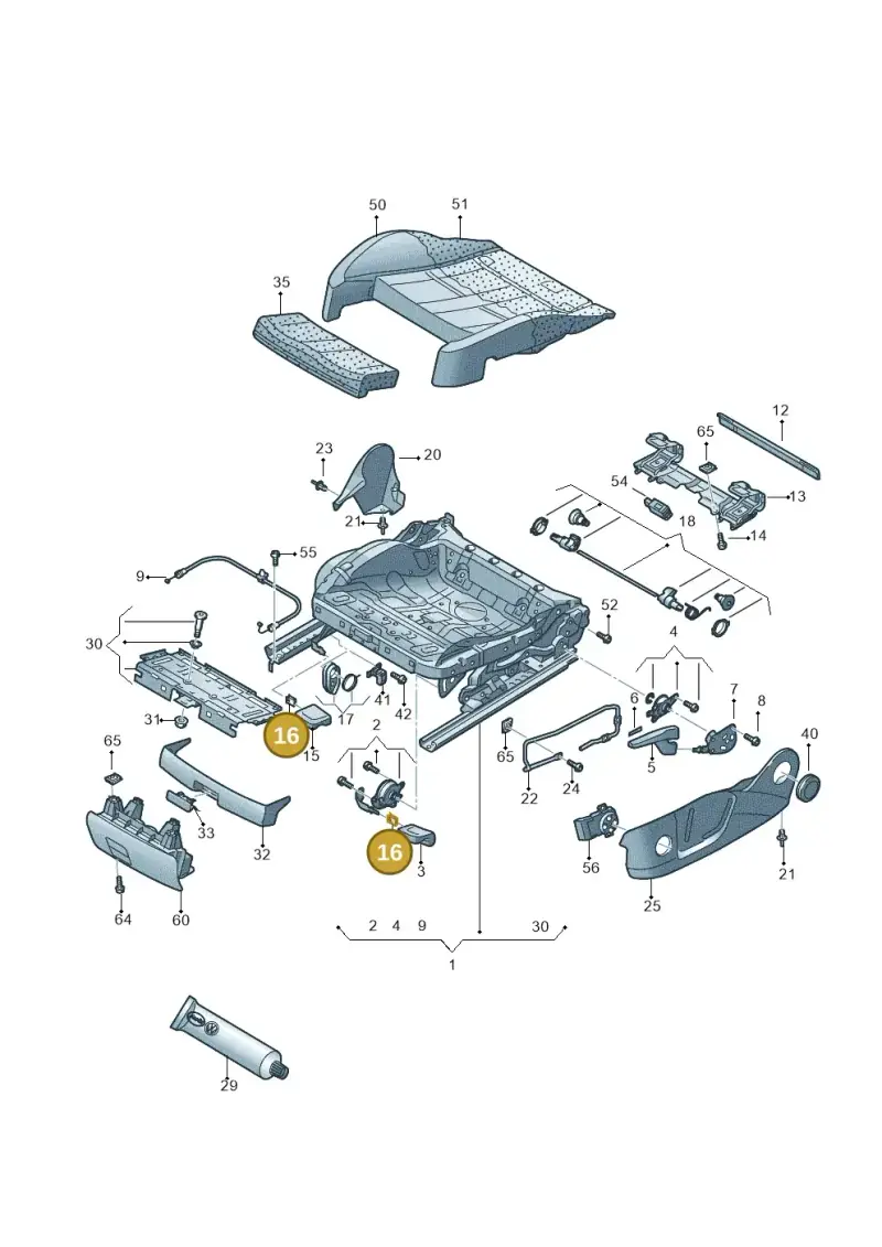 4F0881247 — Audi A7 Sportback (2014-2018) diagram 758881000, position 16