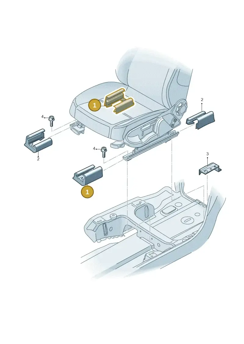 4F088134701C — Audi TTRS Plus Coupe (2009-2014) diagram 448881700, position 1
