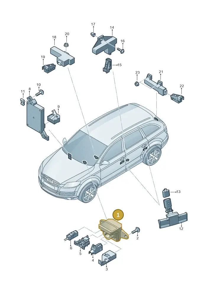 4F0910132Q — Audi Q7 qu. 3.0 TDI (2009-2015) diagram 675909000, position 1