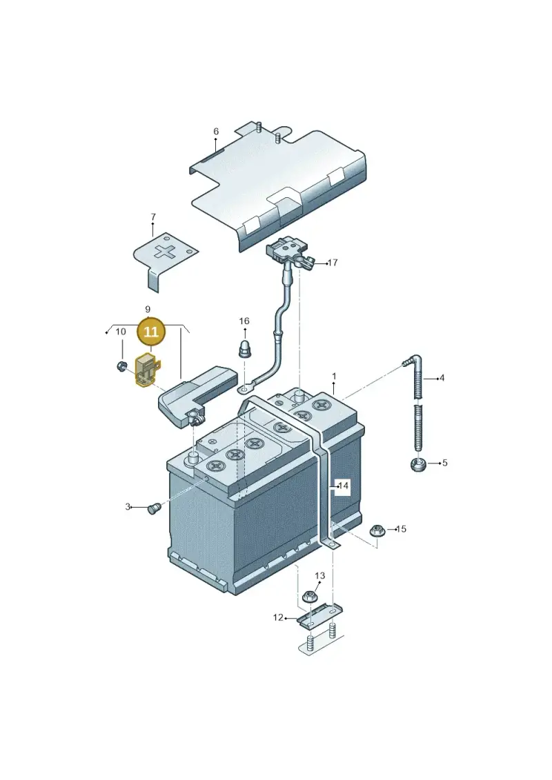 4F0915519A — Audi Q7 qu. 3.0 TDI (2015-2019) diagram 859915000, position 11
