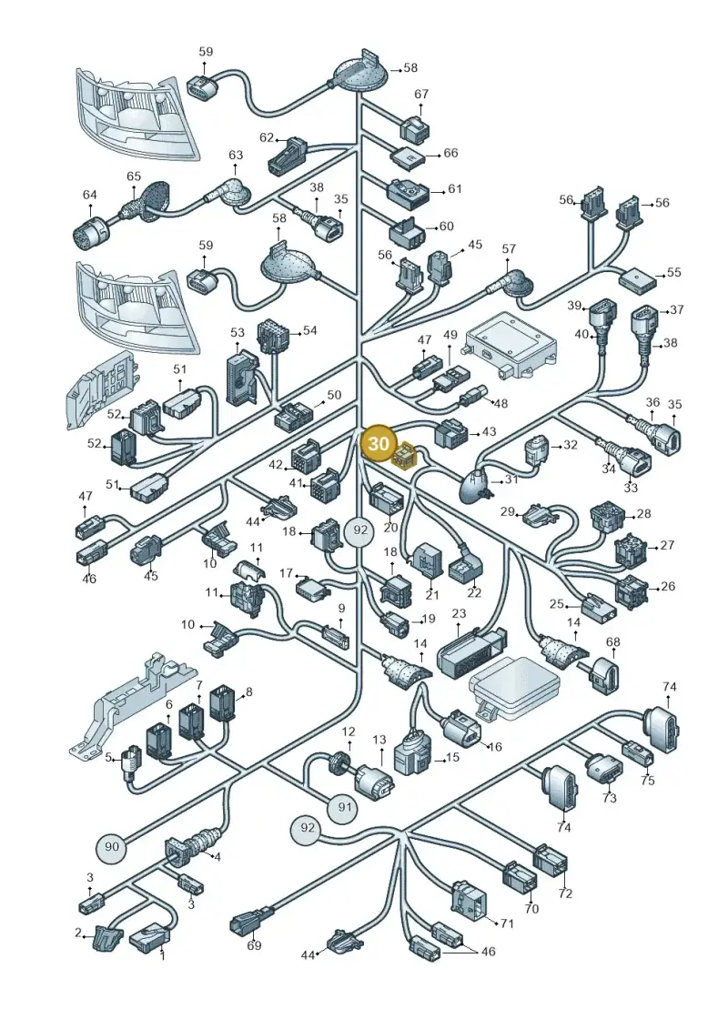 4F0937731D — Audi A6/S6/Avant/qu.   05> (2004-) diagram 448971840, position 30