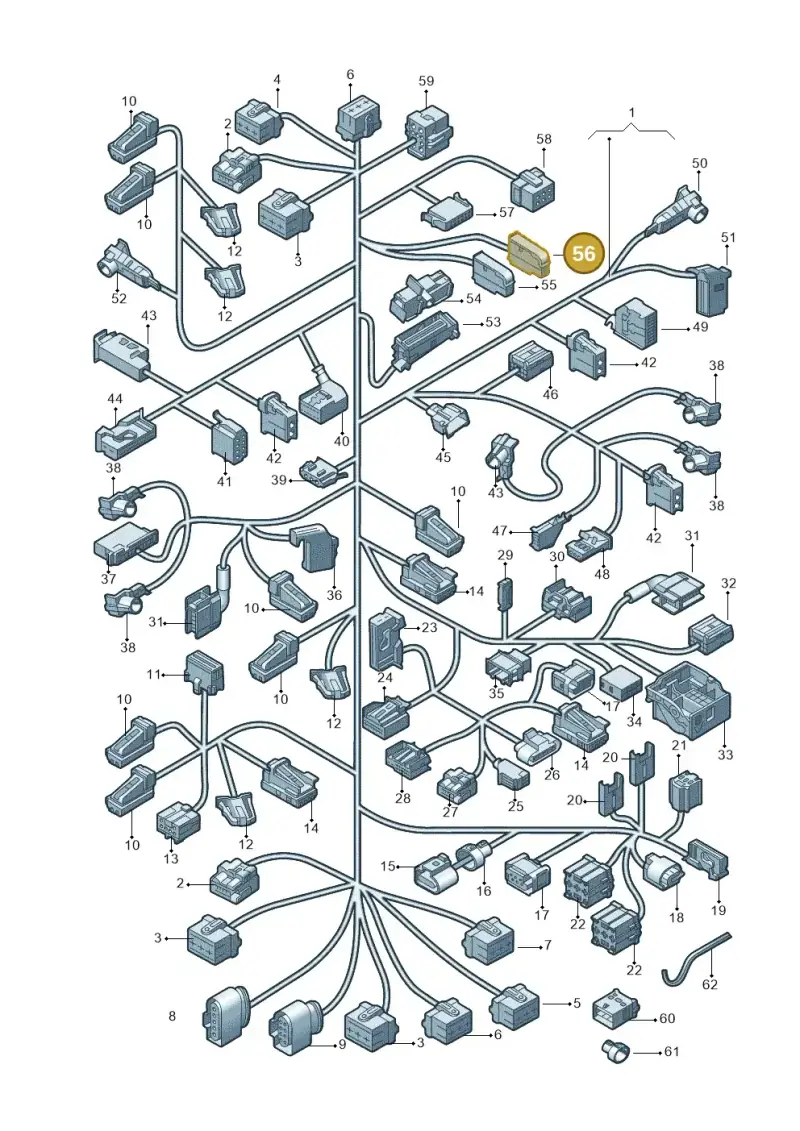 4F0937733A — Audi Q5 qu. 2.0 (2009-2018) diagram 687971090, position 56