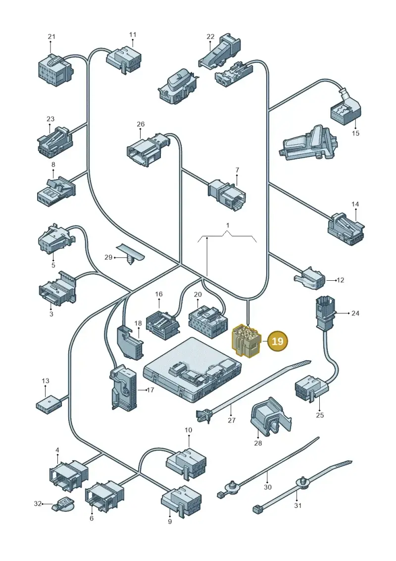 4F0937733A — Audi A8L qu. 3.0 TDI (2013-2018) diagram 696972820, position 19