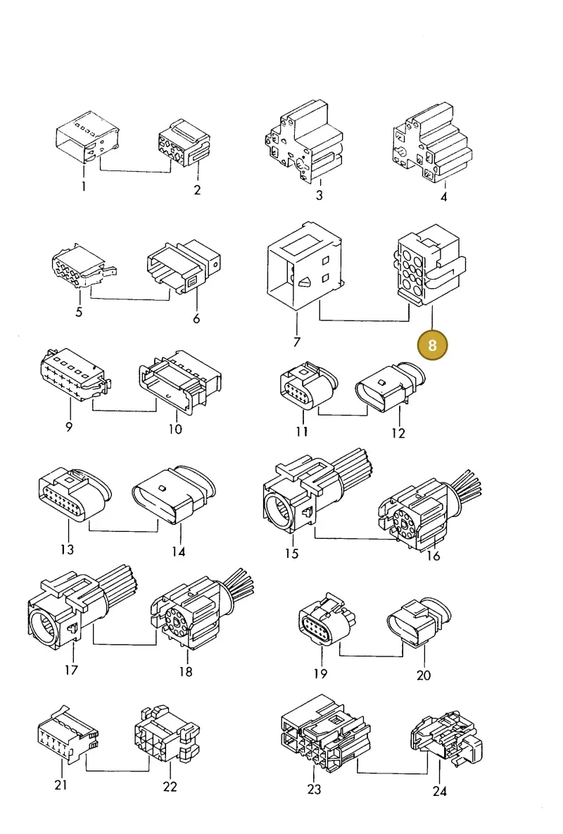 4F0937733E — Volkswagen 1J0 platform diagram 198971450, position 8