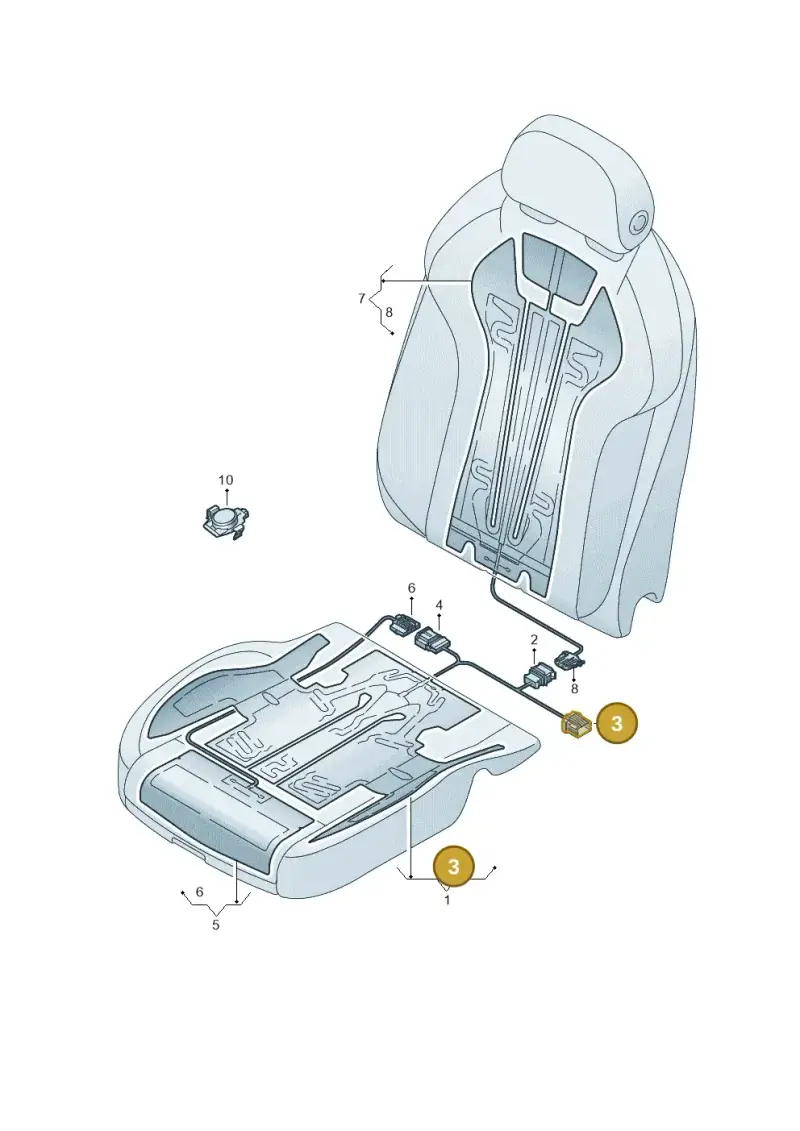4F0937733E — Audi Q6 e-tron (2023-2025) diagram 849963010, position 3