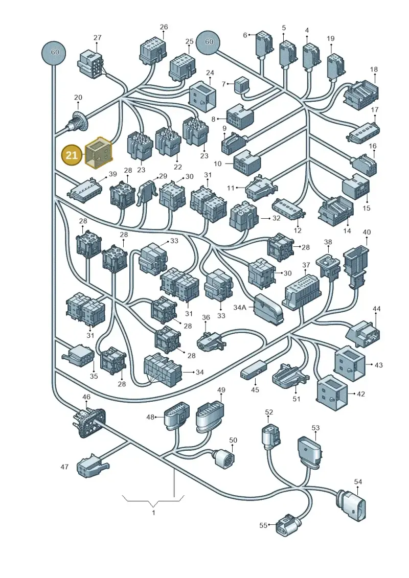 4F0937741A — Volkswagen Transp. caravelle (2011-2015) diagram 679971810, position 21