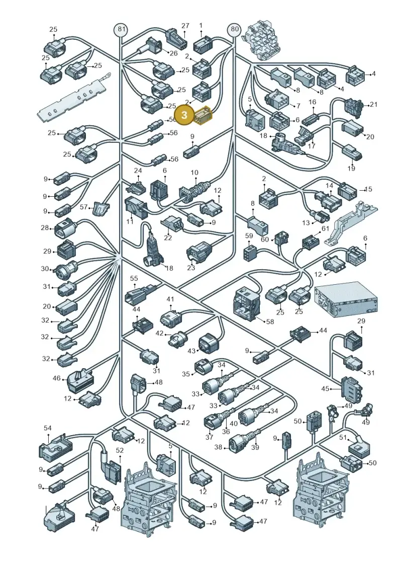 4F0937743A — Audi A6 2.7 TDI (2008-2011) diagram 648971830, position 3
