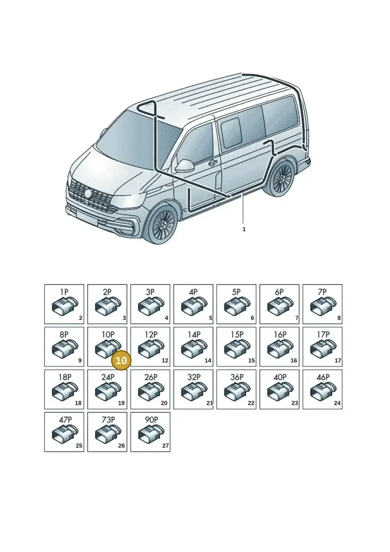 4F0937743A — Volkswagen Transporter Multivan (2019-2024) diagram 7em971080, position 10