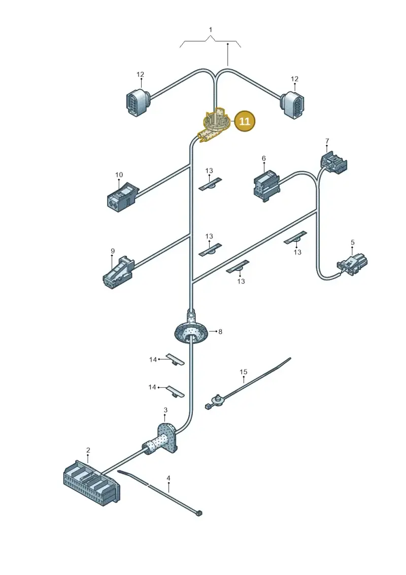 4F0971841E — Audi Q3 1.4 (2016-) diagram 728972370, position 11
