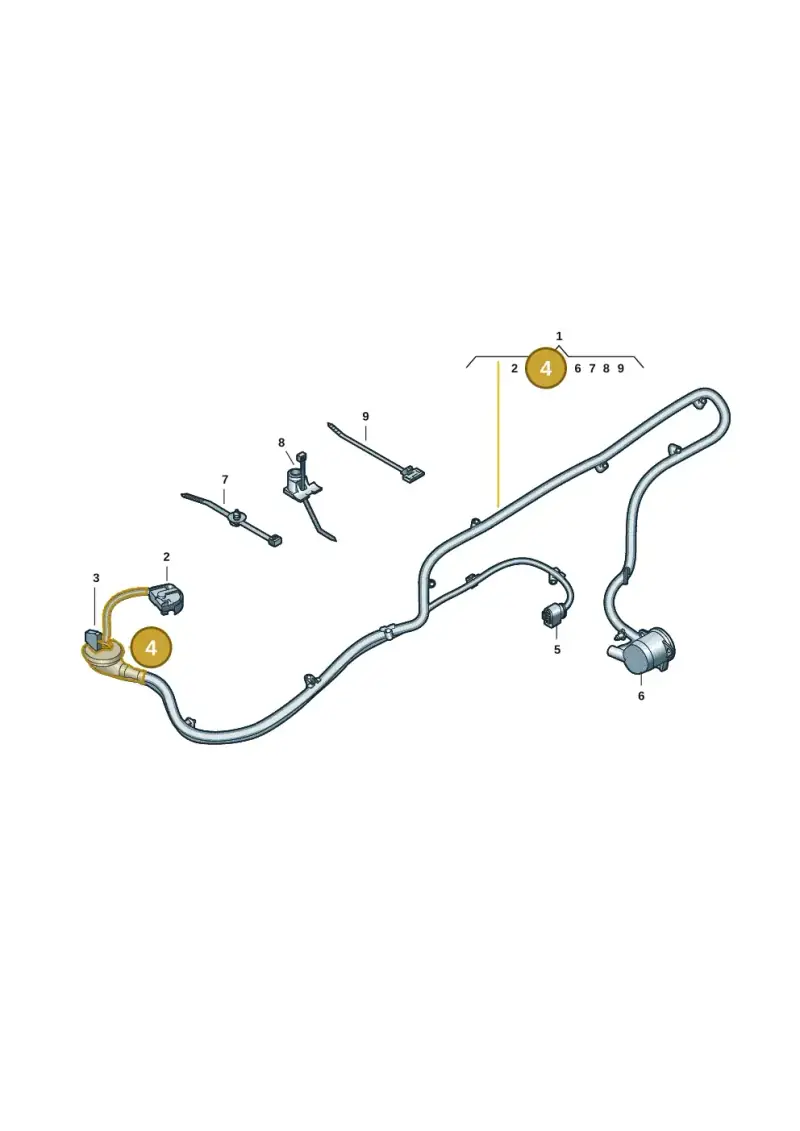4F0971841F — Audi RS Q3 Sportback (2019-2024) diagram 597972055, position 4