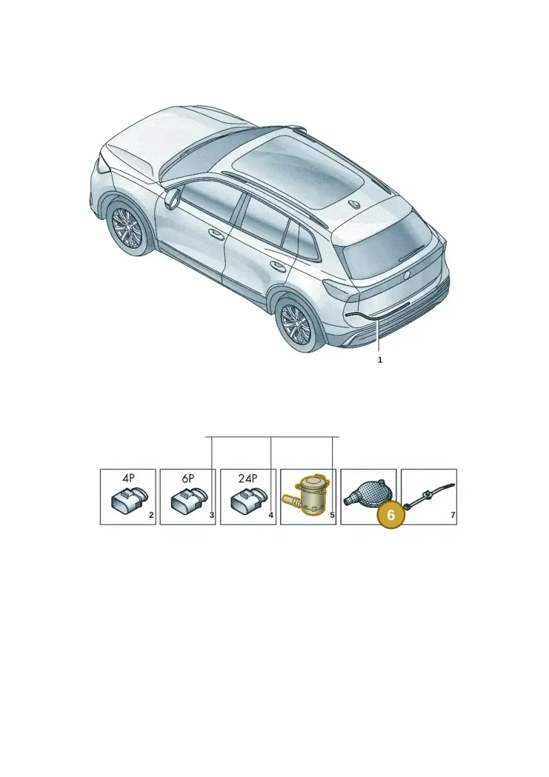 4F0971841F — Volkswagen Tiguan (2023-2025) diagram 57x972950, position 6
