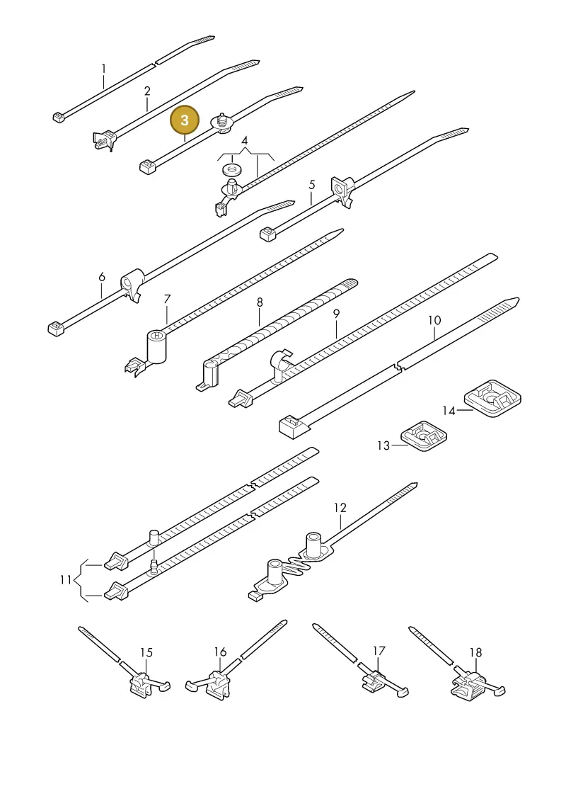 4F0971850A — Audi 1J0 platform diagram 198979100, position 3