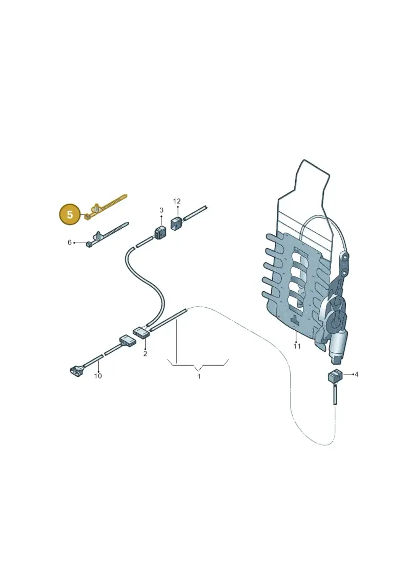 4F0971850A — Audi A2 (2000-2005) diagram 248972280, position 5