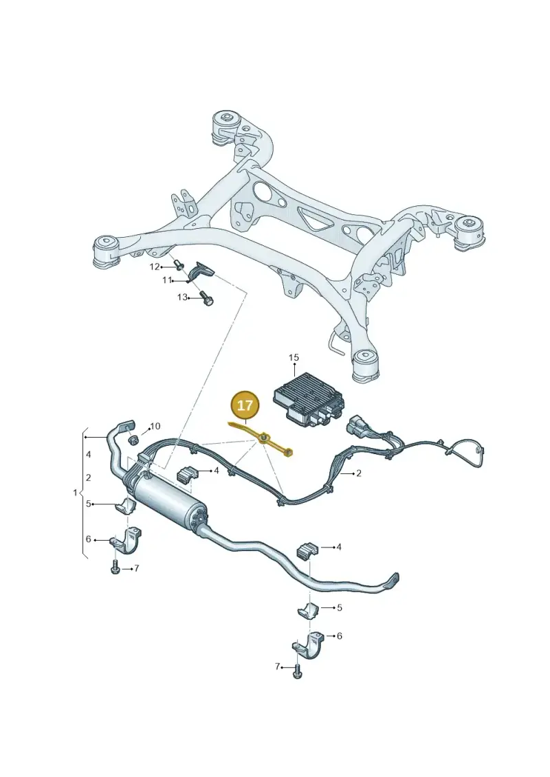 4F0971850A — Audi RS Q8 Quattro (2019-) diagram 859511500, position 17
