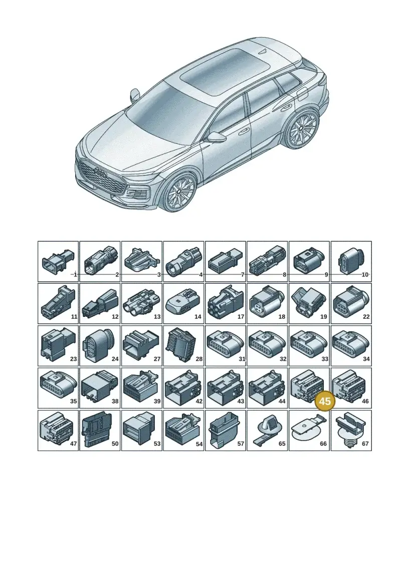 4F0972483 — Audi Q6 e-tron (2023-) diagram f5s971820, position 45
