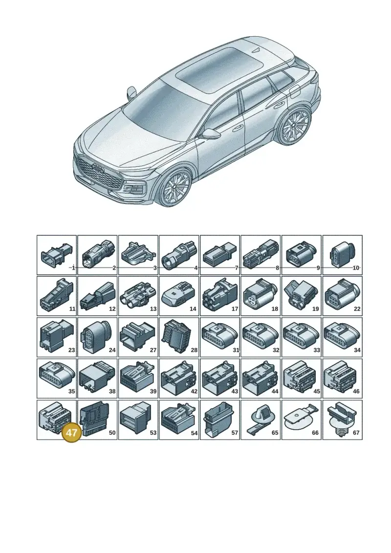 4F0972483B — Audi Q6 e-tron (2023-) diagram f5s971820, position 47