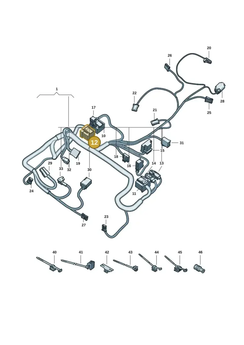 4F0972483B — Audi A5 Limo 2.0 (2024-) diagram 8wk972900, position 12