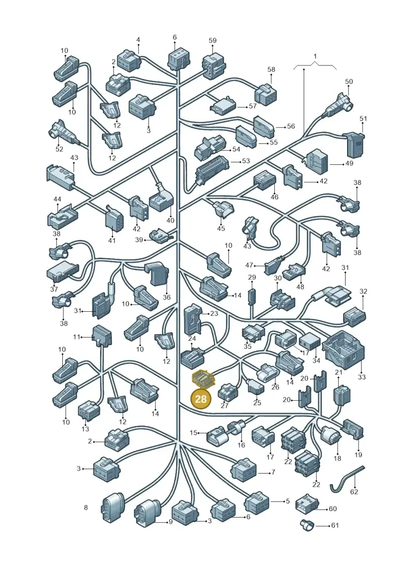4F0972510 — Audi Q5 (2009-2018) diagram 687971090, position 28