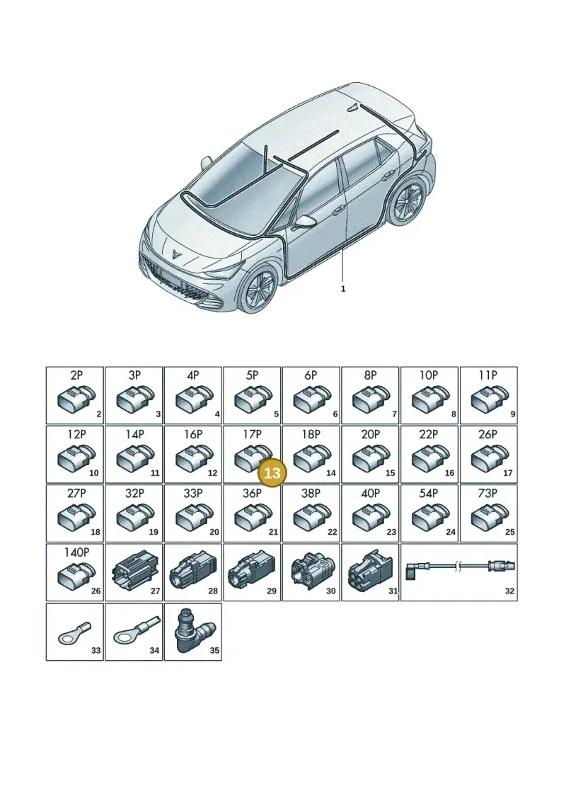 4F0972575C — SEAT CUPRA Born (2021-) diagram 10s971081, position 13
