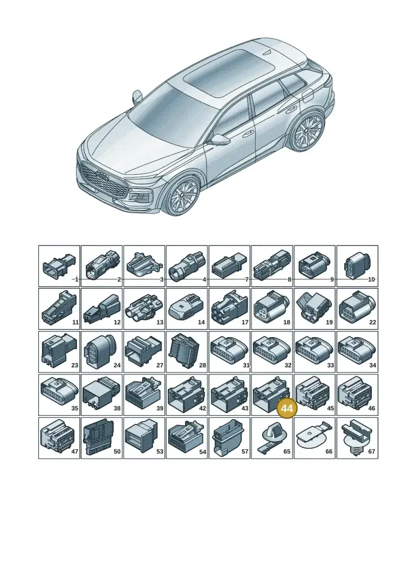 4F0972575D — Audi Q6 e-tron (2023-) diagram f5s971820, position 44