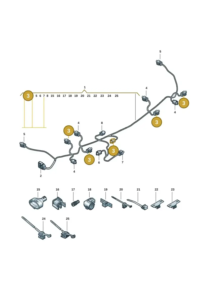 4F0973703 — Audi A5 Limo 2.0 (2024-) diagram 8wk972710, position 3