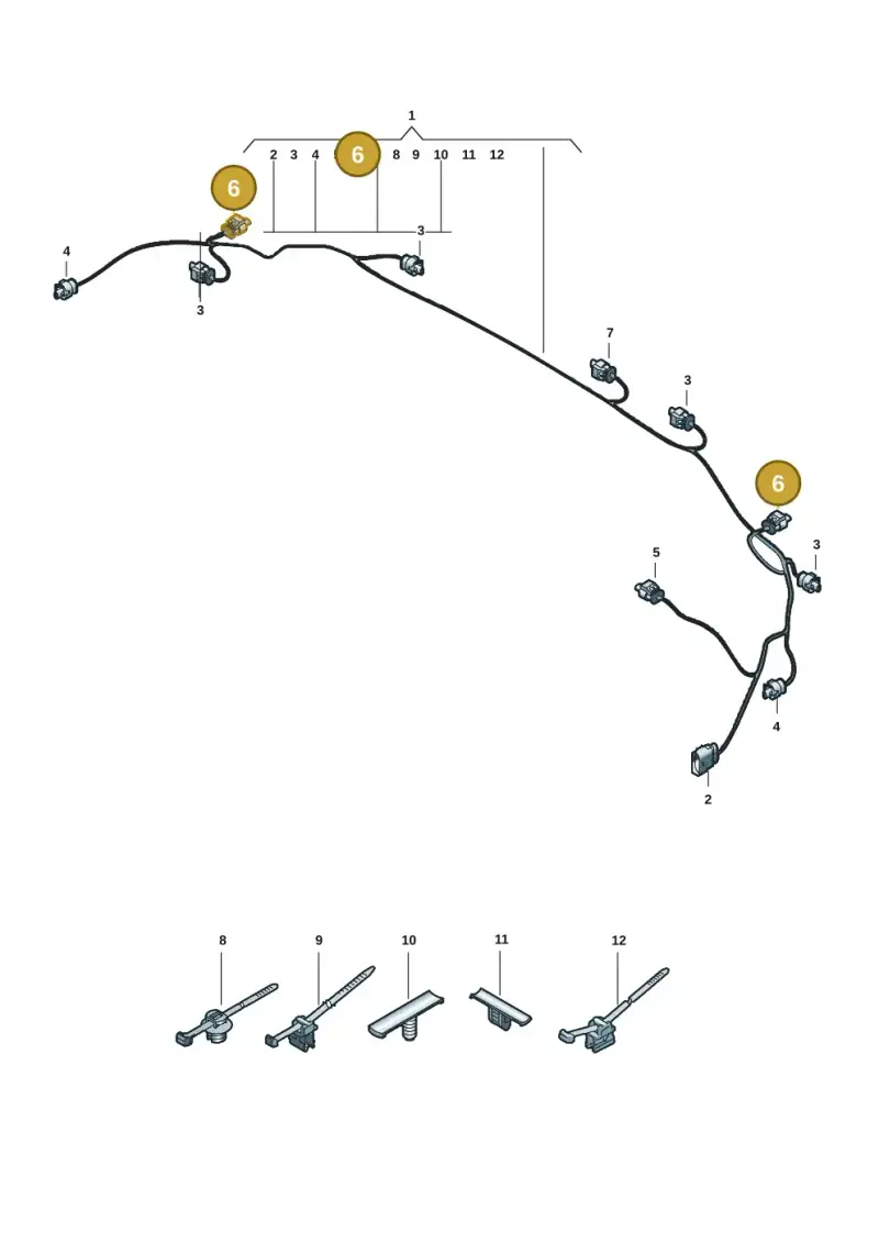 4F0973704 — Audi Q6 e-tron (2023-) diagram f5s972710, position 6