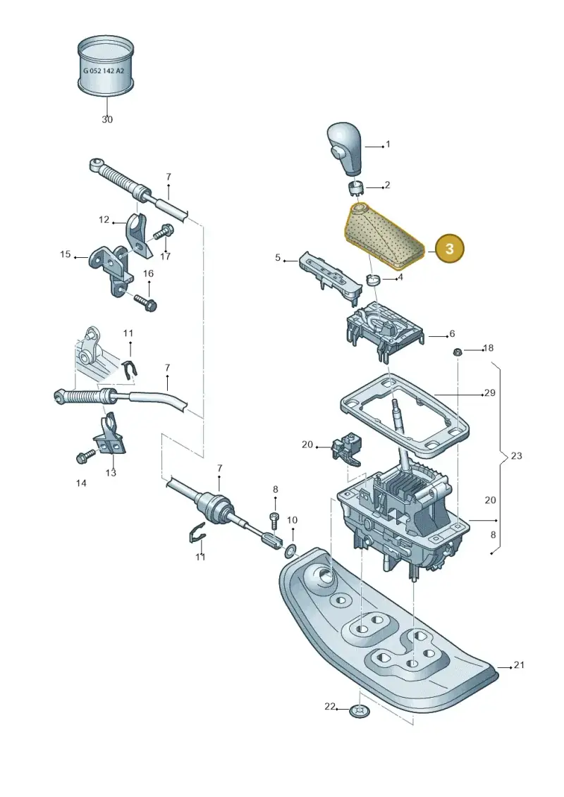 4F1713118A73G — Audi A6 2.7 TDI (2008-2011) diagram 448713200, position 3