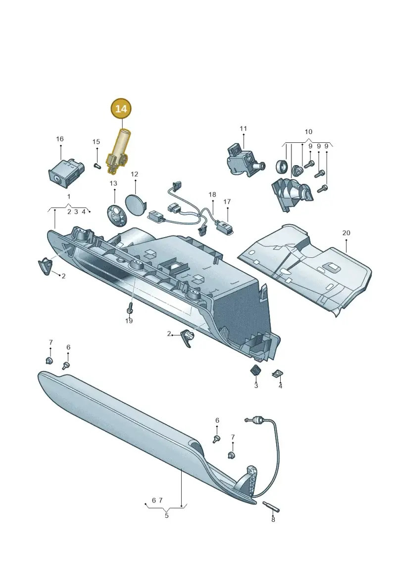 4F1880324A — Audi Q7 qu. 3.0 TDI (2009-2015) diagram 493857200, position 14